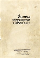 The cover page from a copy of Jürgen Stroop Report