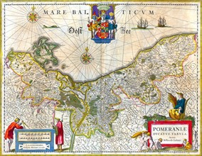17th Century Map of Pomerania