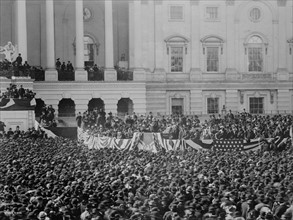 President McKinley making his inaugural address