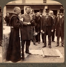 President Roosevelt and party at the Old Mission of the Franciscan Fathers