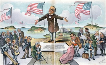 President McKinley delivering a speech