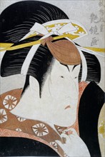 Japanese portrait of the actor Nakayama Tomisaburo.