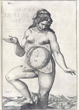 Anatomical drawing by Adriaan van den Spiegel