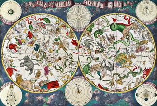 Celestial map of the 17th century
