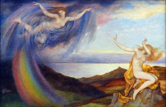Sunbeam and Summer Showers' 1919, by Evelyn De Morgan