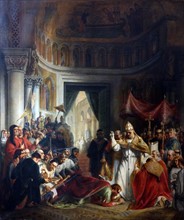 Submission of the emperor Barbarossa to Pope Alexander III