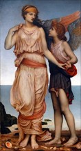 Venus and Cupid 1878, by Evelyn De Morgan