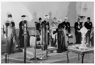 Coronation of King Abdullah of Jordan (trans-Jordan); in Amman on May 25, 1946