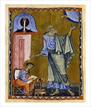illuminated page from the Skevra Evangeliary