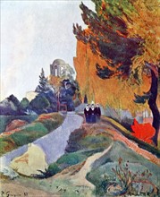 Landscape in Arles near the Alyscamps', 1888 by Paul Gauguin