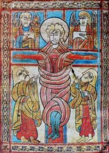 Fresco titled 'Crucifixion'.