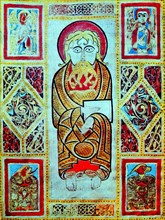 Fresco titled 'Mark the Evangelists' symbols.
