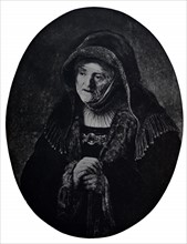 Portrait of Neeltgen Van Zuytbrouck (mother of Rembrandt) painted by Rembrandt.