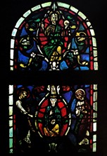 Stained Glass Window from the Abbey of Jarcy (Gercy) at Aisne, France