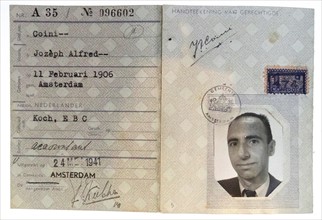 Identity document of a Dutch Jew with the letter J