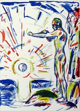 Work entitled Towards The Light by the Norwegian artist Edvard Munch.