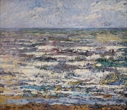 Painting titled 'The Sea near Katwijk'