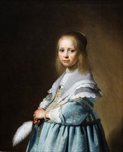 Portrait of a girl dressed in blue