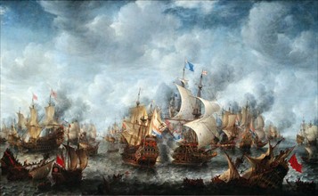 Painting depicting the Battle of Terheide