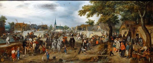 Painting of Prince Maurice and Frederick Henry at the Valkenburg Horse Fair