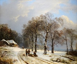 Painting titled 'Winter Landscape'