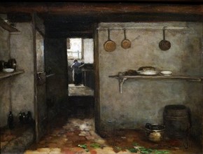 Painting of Johan Hendrik Weissenbruch's Cellar