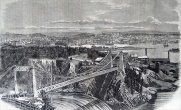 The Suspension Bridge over the River St. John