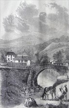 The Village and Bridge of Sallenches.