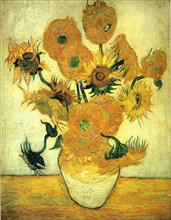 Van Gogh, Still life vase with fifteen sunflowers