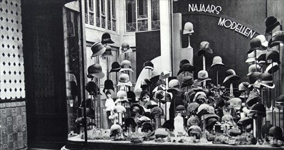 Dutch hat shop in Amsterdam circa 1930