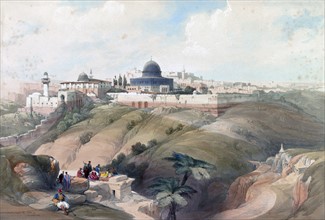 Painting titled 'The Church Purification in Jerusalem'