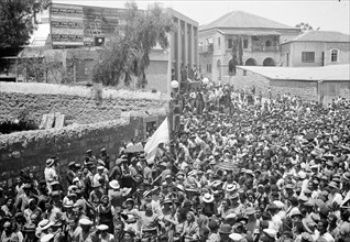 Photograph of Jewish protest demonstrations