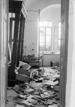 Photograph of Jewish home plundered by Arab rioters