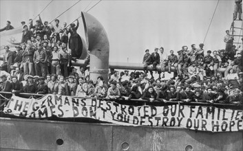 Photograph of Jewish Refugees aboard Theodor Herzl