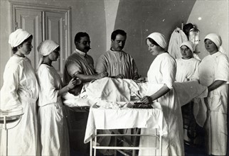 Photograph of a Turkish WWI field hospital