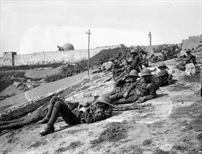 Photograph of the Yorkshire Infantry on duty