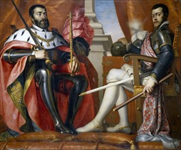 Portrait of Kings Carlos I and Felipe II of Spain