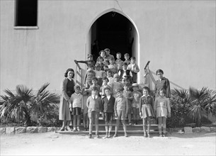 Photograph of a Kindergarten Class near the Technical School