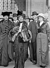 Lucy Burns with Emmeline Pankhurst the British Suffragette