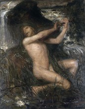 Painting titled 'Näcken'