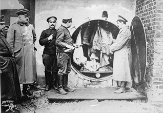 Photograph of Disinfecting the Clothing of Russian Prisoners
