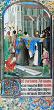 Miniature of a funeral procession