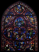 Stained glass window from Bourges Cathedral,