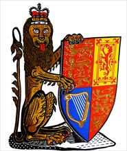 The Heraldic Lion of England.