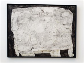 Table with Drawer (paint on canvas) by Jean Dubuffet