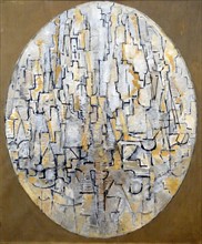 Tableau No 3 : Composition in Oval by Piet Mondrian