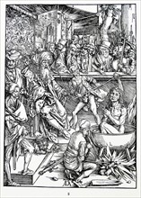 Woodcut by Albrecht Durer; The Martyrdom of Saint John
