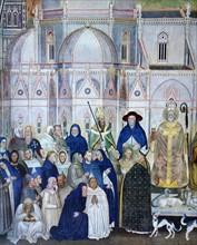 Fresco depicting the Dominican Order