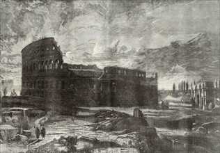 The Coliseum, Rome' by F.L. Bridell