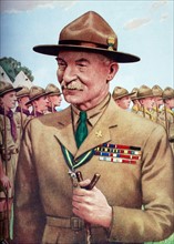 Lord Baden-Powell of Gilwell (1857-1941), founder of the Boy Scout Movement .